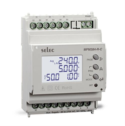 Đồng hồ đo đa chức năng SELEC MFM384-R-C, size 70x90